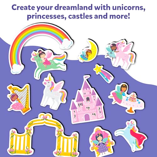 Skillmatics Magnetopia - Princess & Unicorn Land, Magnetic Playset for Kids, 40+ Reusable Magnets, Creative Thinking Toy, Preschool Learning Game, Gift for Girls & Toddlers Ages 3, 4, 5, 6, 7 - Image 5