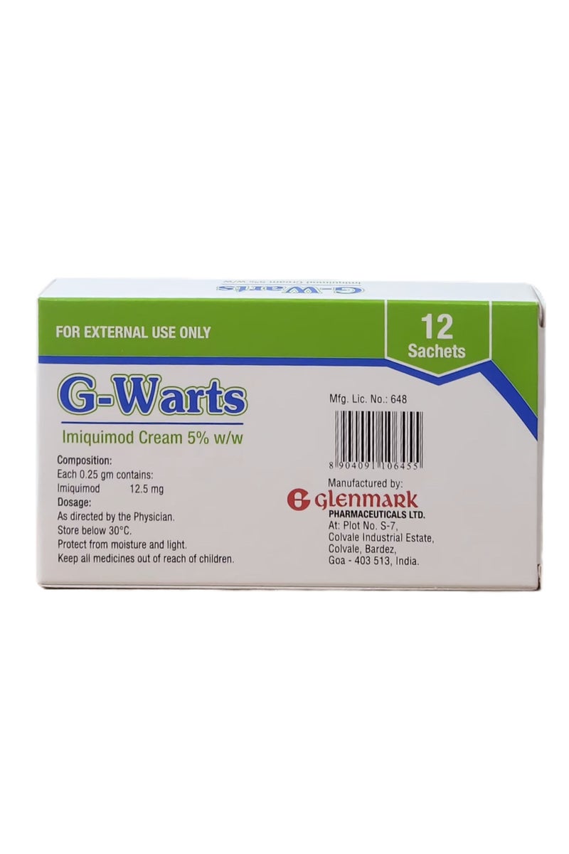 غ-ورتس جي-ورتس 5% كريم 250 ملغ كيس 12 كيس - Image 2