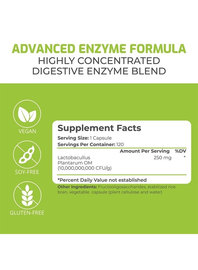 BiOptimizers P3-OM - Proteolytic Probiotic and Prebiotic Supplement - Contains Lactobacillus Plantarum OM - Can Provide Immune Support - May Help Improve Gut Health to Help with Bloating and Gas, 120 Capsules - Image 5