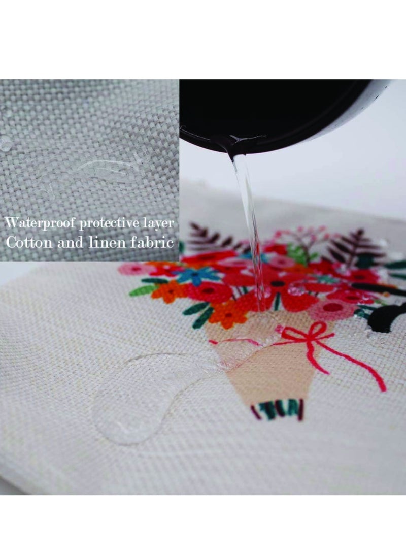 PRINTSHOP4ME Initial Monogram Cosmetic Pouch - Monogrammed Makeup Pouch - Perfect for Travel Organizer - Cosmetic Bag for Women - Gift for Ramadan - Initial Design Makeup Bag - Image 3