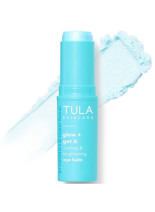 تولا بلسم العيون TULA Skin Care Glow & Get It - علاج الهالات السوداء، يرطب ويضيء منطقة تحت العين على الفور، محمول ومثالي للاستخدام أثناء التنقل، 0.35 أونصة. - Image 1