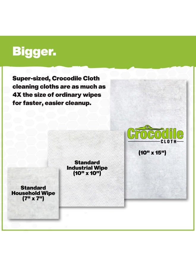 Frcctre Power Scrub - 40 (15" x 10") Heavy Duty Cleaning Wipes. Safe on Skin & Multiple Surfaces. Infused with Aloe & Vitamin E. Textured, Large, Pre-Moistened & Absorbent. - Image 4