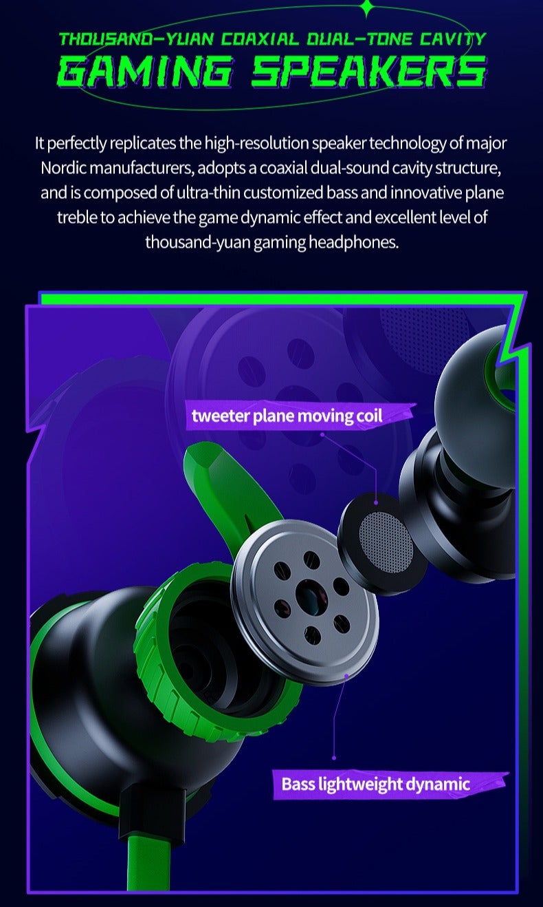Plextone G30 Wired Gaming Earphone for Computer with Adjustable Microphone in-Ear Earbuds Stereo Bass Headset,Noise Isolating Earbuds for PUBG/FPS Games - Image 3