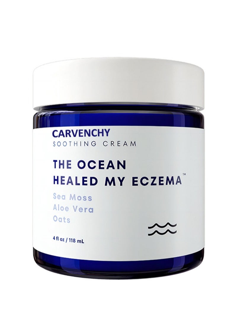CARVENCHY - Eczema Soothing Cream，Eczema Treatment Daily Moisturizing Cream for Sensitive Skin, Soothing Lotion with Sea Moss,Aloe Vera,Oats for Dry, Irritated, Itchy Skin, Steroid and Fragrance Free,118ml - Image 1