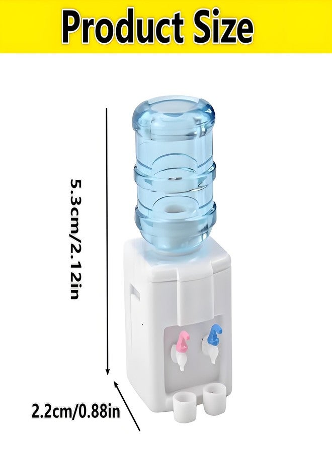 WinldMonmo 2.12-inch Miniature Realistic Design Water Dispenser with 2 Cups - 1:12/1:6 Scale (Blue/White) Resin Water Cooler, Ideal for Office or Living Room Scene Setup, Mini Dollhouse Accessories - Image 5