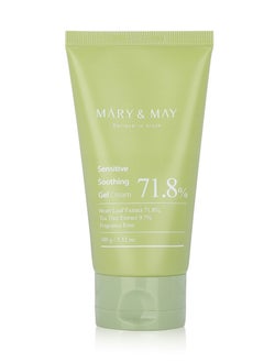 Mary&May Sensitive Soothing Gel Cream - Instant Cooling and Redness Relief, Pore-Tightening Face Cream with Tea Tree and Houttuynia Cordata Extracts - No Sticky, Refreshing Finish, 3.52oz.
