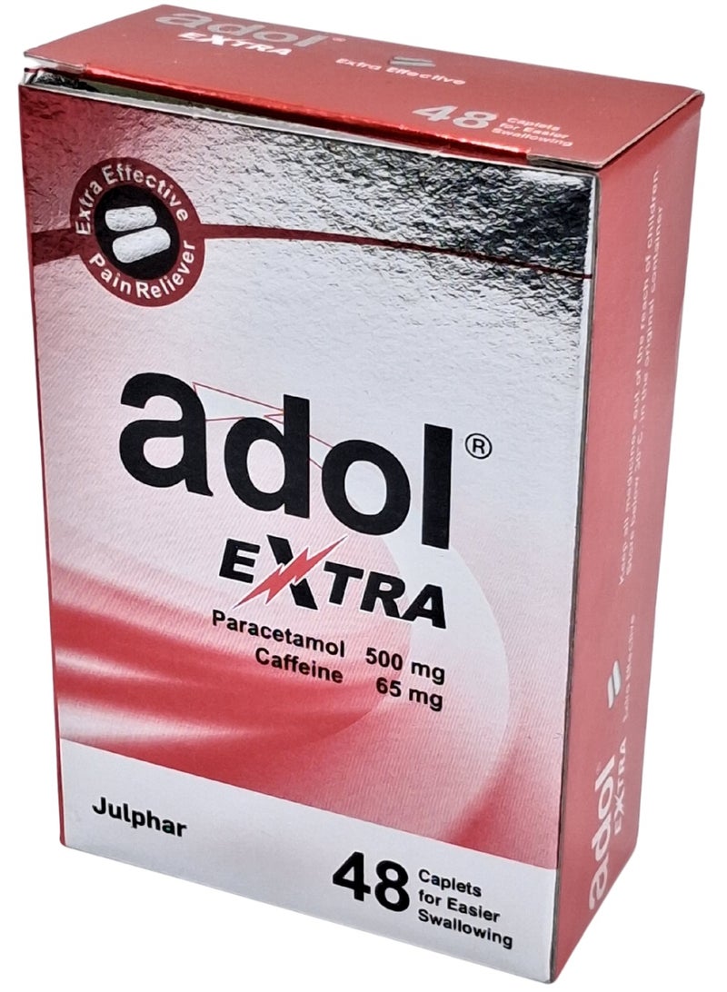Adol Extra Tab 48'S (Fast Pain Relief for Body Aches & Headache)
