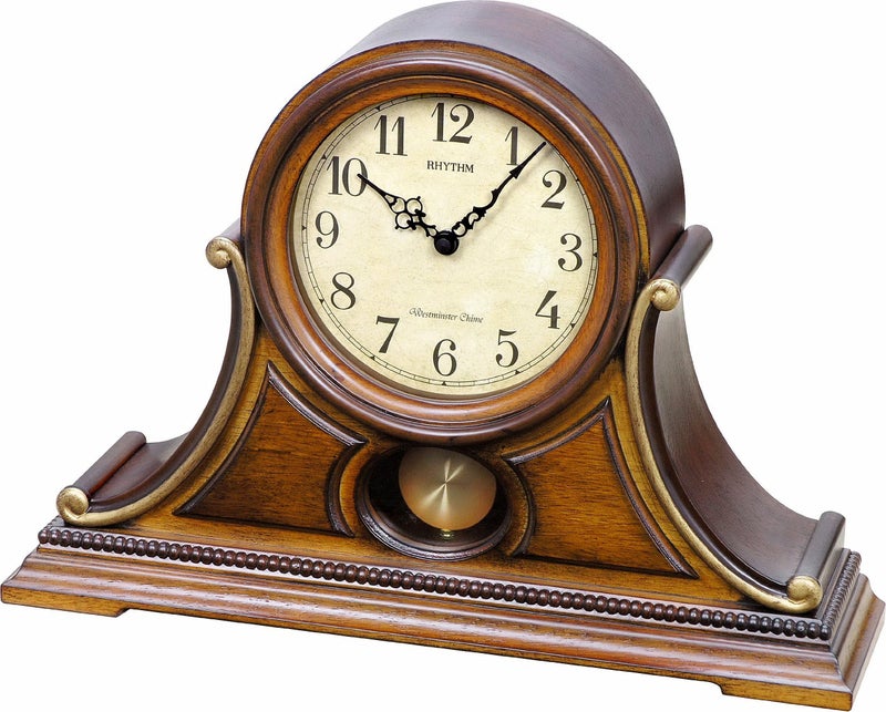 Rhythm Clocks Rhythm Clocks Tuscany II Wooden Musical Mantel Clock 