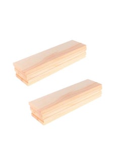 EXCEART 10Pcs Rectangle Wood Boards Unfinished Wood Boards Sheets Carving Blocks For Arts Craft Painting 4X15Cm  - Image 1