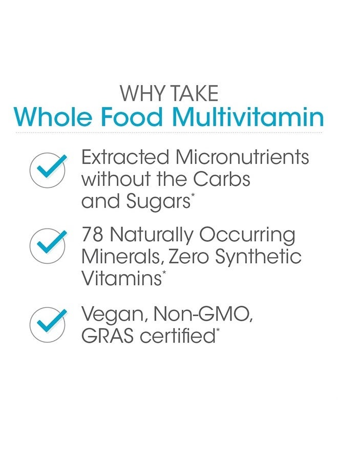 Silver Fern Whole Food Daily Multi Vitamin w/Trace Mineral Blend Supplement - 2 Bottles - 60 Vegicaps Each - 60 Day Supply - Natural, Non-GMO, Vegan, Multivitamin for Men & Women - Zero Synthetics - Image 4