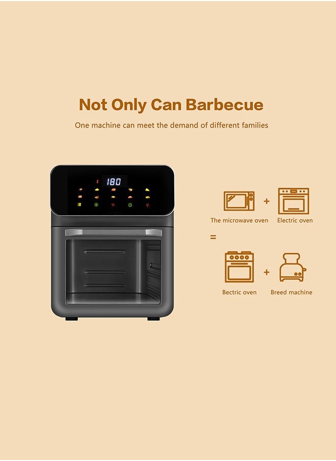Generic - Home Air Fryer Oven – 12L Touchscreen Air Fryer with 10 Pre-set Menus, up to 90% Less Oil, and Clearlook Window,New - Image 1