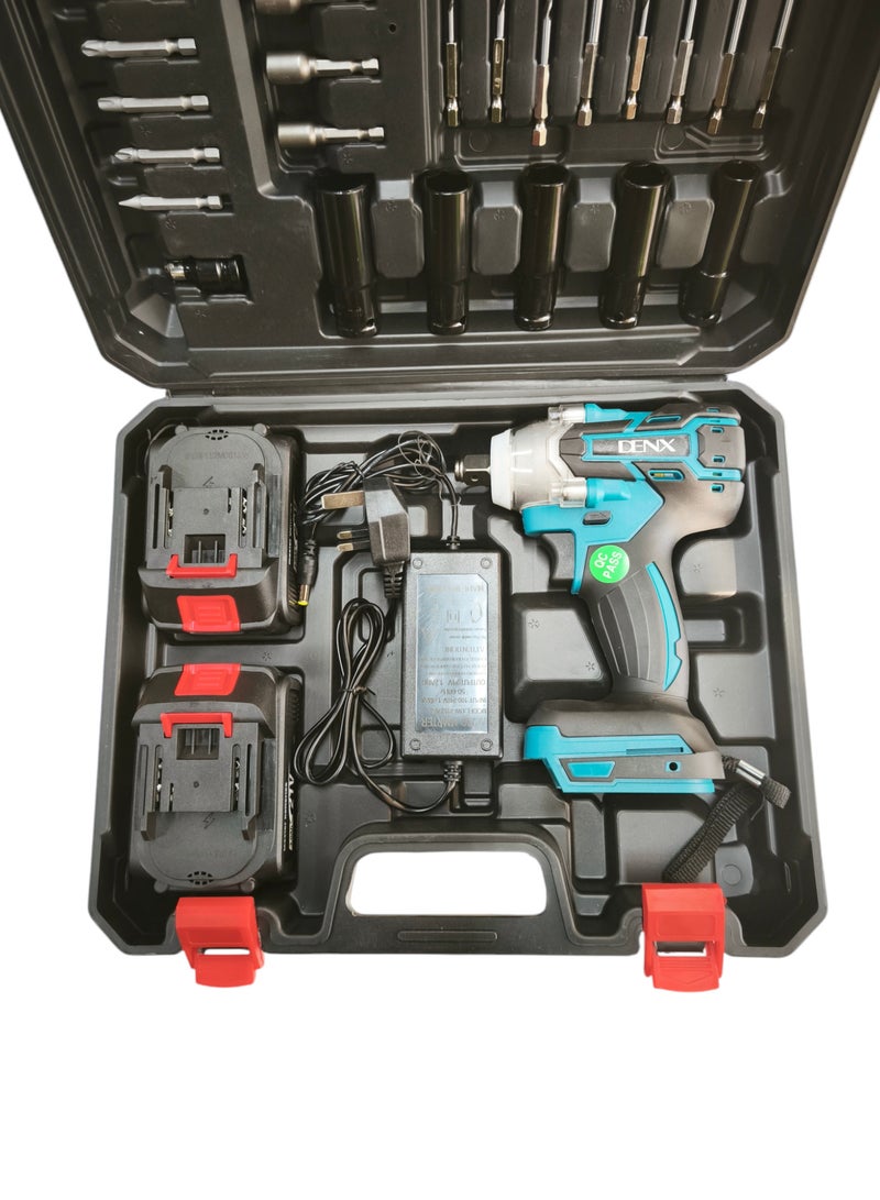 Denx Cordless Drill Driver 21V Two Batteries and 25 Heads - Image 5