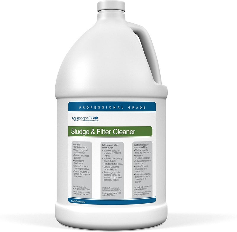 Aquascape Aquascape Sludge Cleaner Water Treatment for Ponds Pro Contractor Grade Liquid 1 Gallon378 L  30408  - Image 1