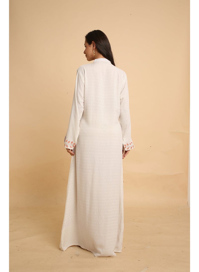 HANA & SARA Unique Long Women Trendy Printed Arabic Jalabiya - Image 3