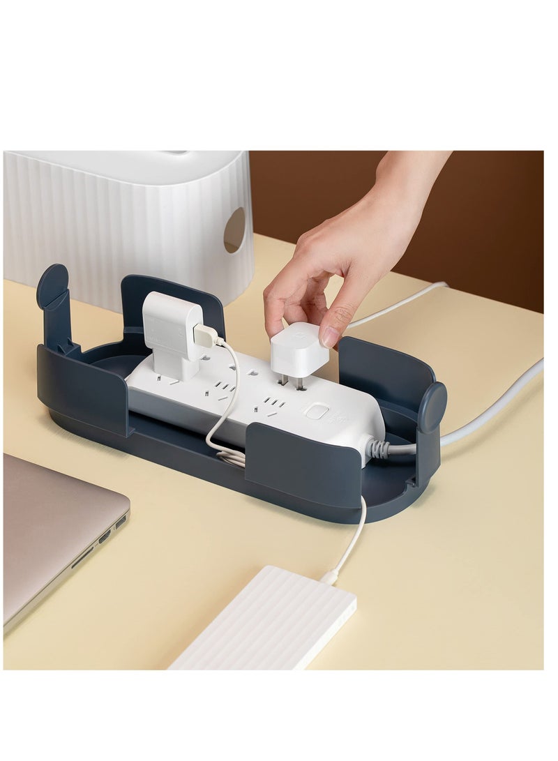 Excefore Cable Management Box, Ventilation and Heat Dissipation Large Capacity Storage Box ,Suitable for TV, Computer, Laptop Power Strips, Fashionable Power Strip Box for Home, Office - Image 5