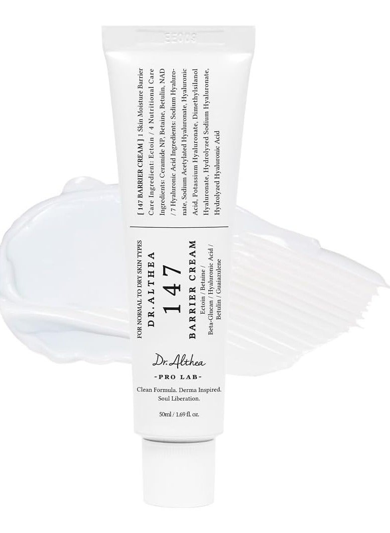 Dr.althea 147 Barrier Cream | Daily Skin Barrier Repair Care | Deep Hydrating with Hyaluronic Acid & Ceramides | Korean Vegan Skincare for All Skin Types - Image 1