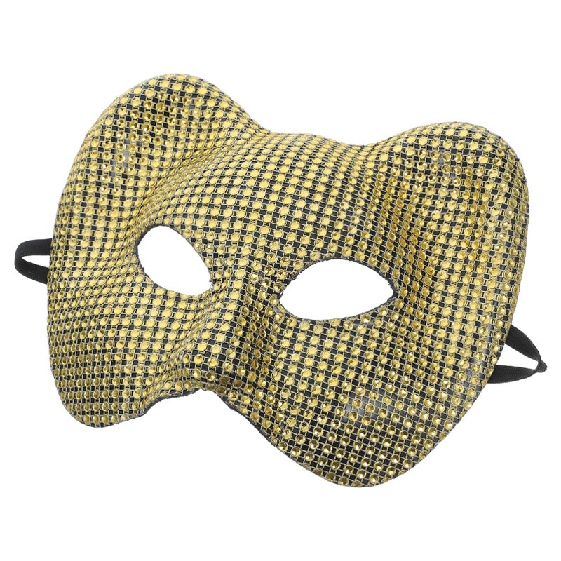 Golden Leopard Half Face Mask Realistic Animal Prop For Masquerade Carnival Party - Image 2