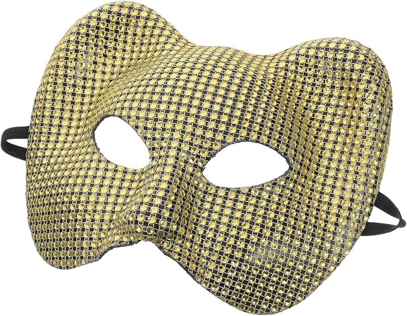 Golden Leopard Half Face Mask Realistic Animal Prop For Masquerade Carnival Party - Image 1
