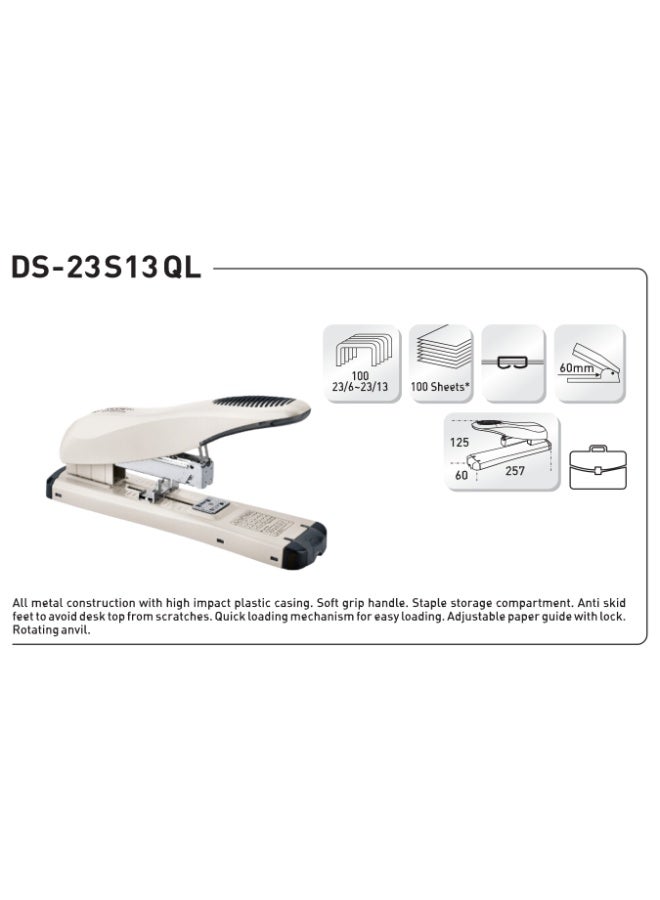 Kangaro DS-23S13QL Heavy Duty Stapler, 100 Sheets - Image 3