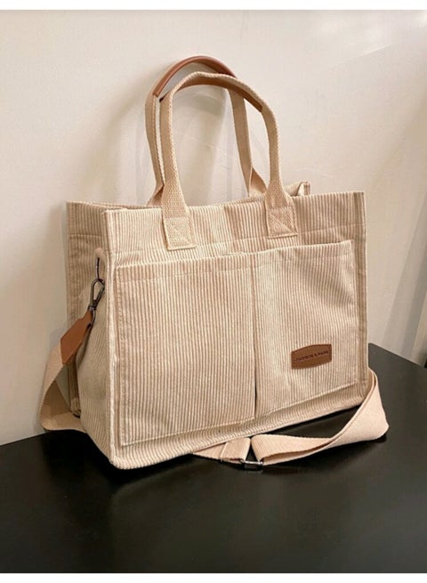 Women's Trend Shoulder Tote Bag Large Capacity Multi-purpose Messenger Bag, Perfect for School, Collage, Vacation, Beach & Daily Use