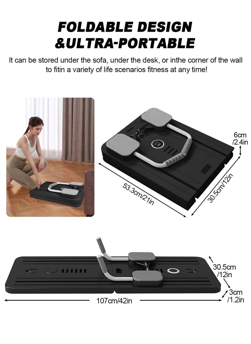 HomarKet Abdominal Board Pilates Reformer Set Multi-Purpose Foldable Pilates Reformer Board High Strength Pilates Equipment Portable Fitness Board For Home Women Men  - Image 2