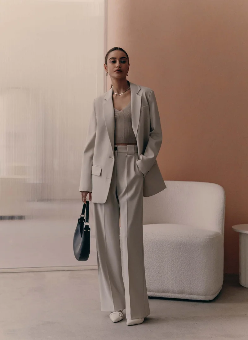 Lichi Single-breasted jacket with contrasting buttons