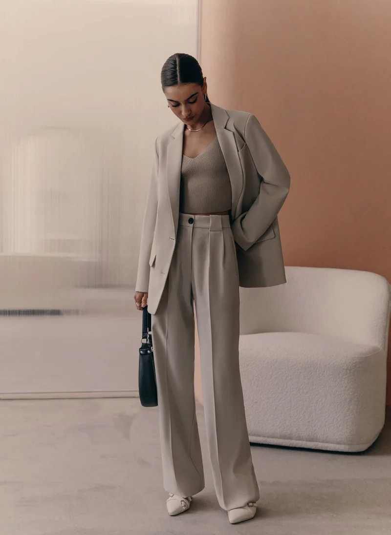 Lichi Single-breasted jacket with contrasting buttons