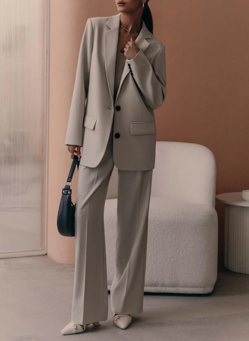 Lichi Single-breasted jacket with contrasting buttons
