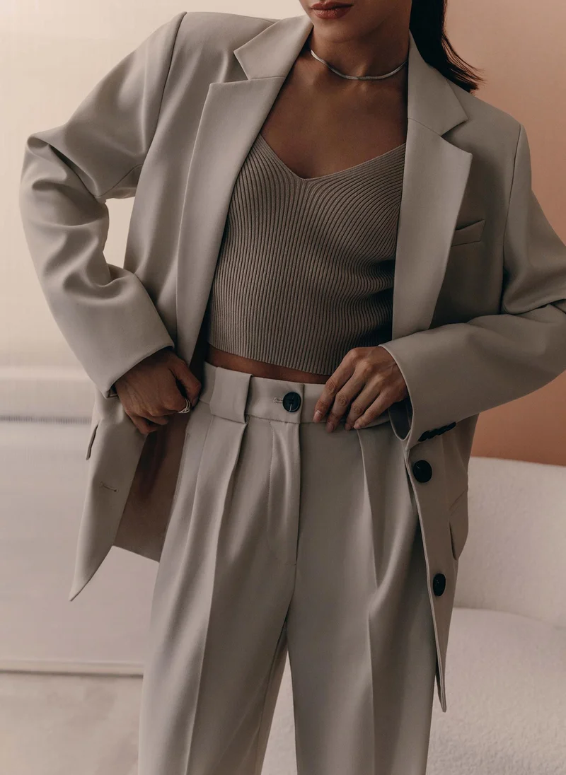 Lichi Single-breasted jacket with contrasting buttons