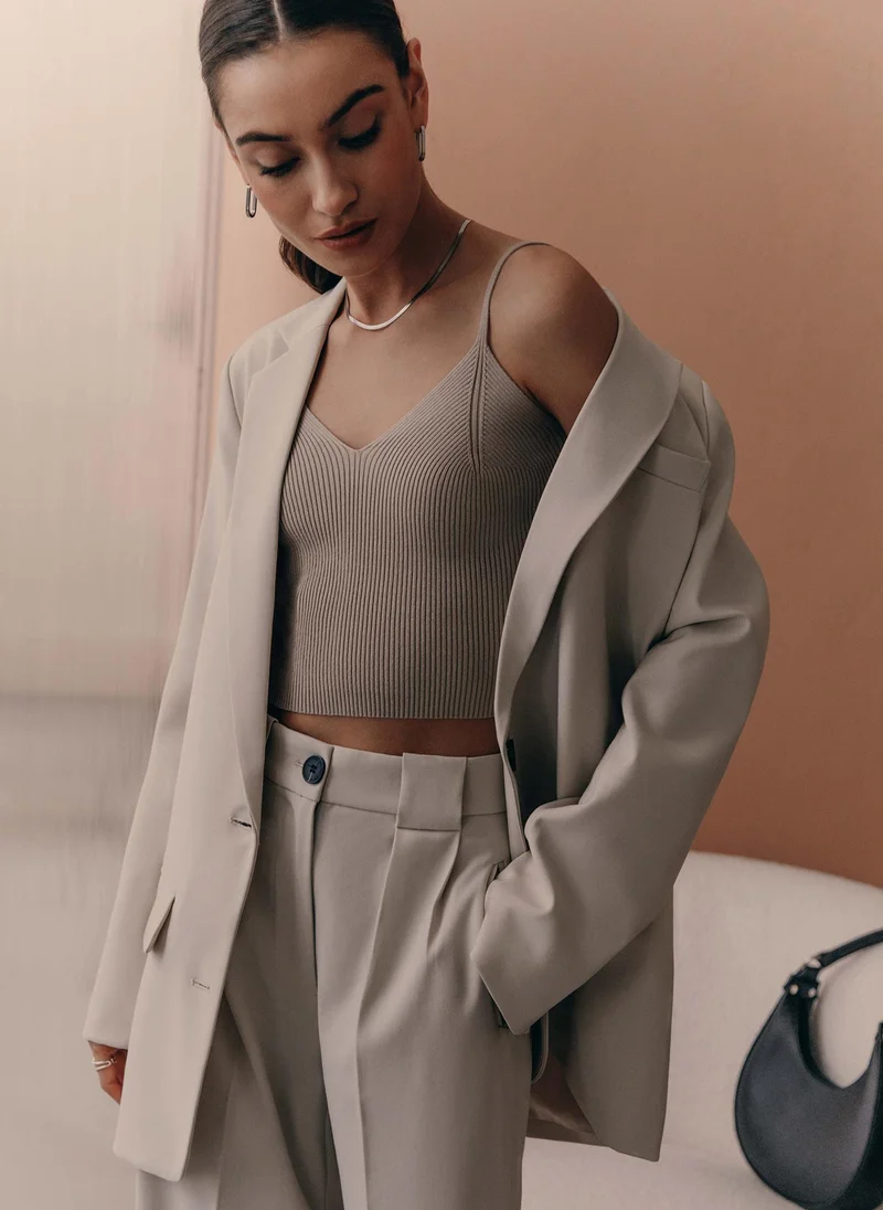 Lichi Single-breasted jacket with contrasting buttons