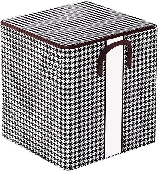 MINTOX Multipurpose Collapsible Storage Bag Foldable Storage Box With Handle Lid Quilt Storage Bag Closet Organizer Box Wardrobe Organizer Pack of 1 Multicolor 180L - Image 1