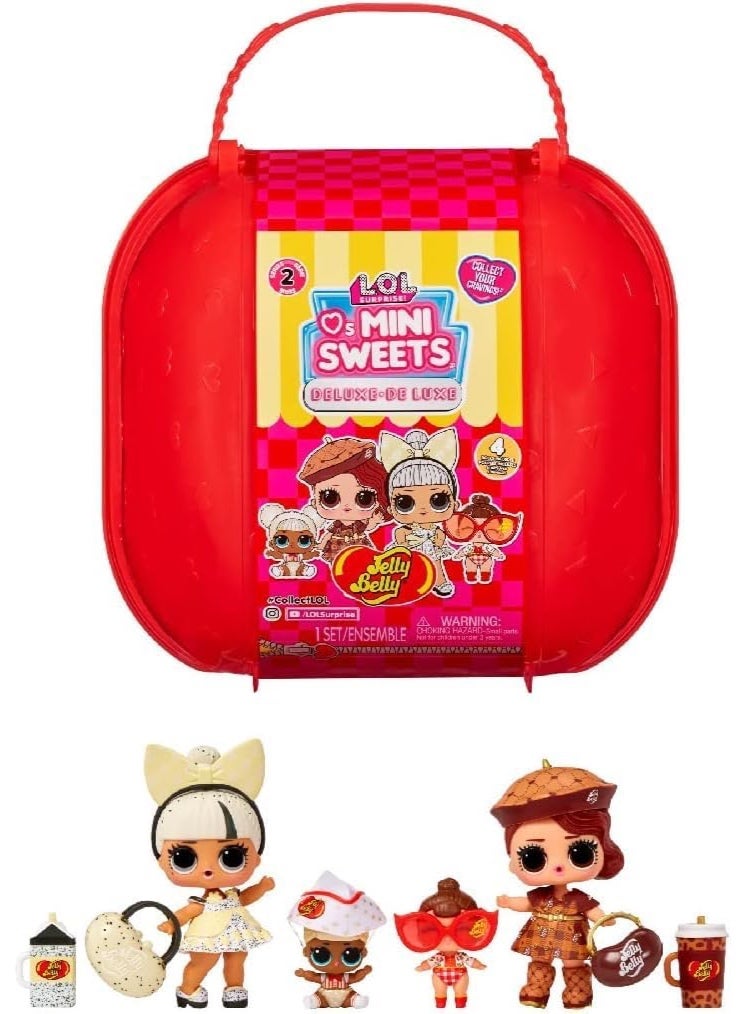 MGA L.O.L. Surprise! LOL Surprise Loves Mini Sweets Deluxe Series 2 with 4 Dolls, Accessories, Limited Edition Candy Theme, Jelly Belly Collectible Dolls- Great Gift for Girls Age 4+ - Image 1
