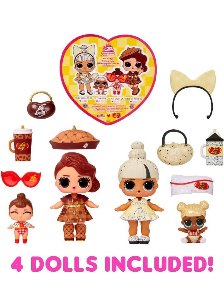 MGA L.O.L. Surprise! LOL Surprise Loves Mini Sweets Deluxe Series 2 with 4 Dolls, Accessories, Limited Edition Candy Theme, Jelly Belly Collectible Dolls- Great Gift for Girls Age 4+ - Image 4