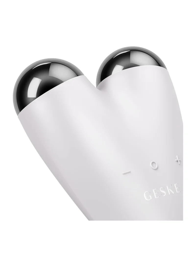 GESKE SmartAppGuided MicroCurrent Face-Lifter 6 in 1 Facial Lifting Face & Jawline Trainer Face Tightening Anti Ageing Device Microcurrent Against Wrinkles Double Chin Remover - Starlight