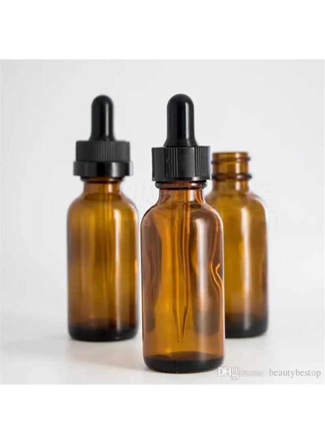 Luxoraq 3-Pcs, 30ml Amber Dropper Bottles – 1 oz Refillable Glass Bottles with Eye Droppers for Essential Oils, Skincare, Beard Oils, Aromatherapy, Travel – Leak-Proof, UV Protection - Image 2