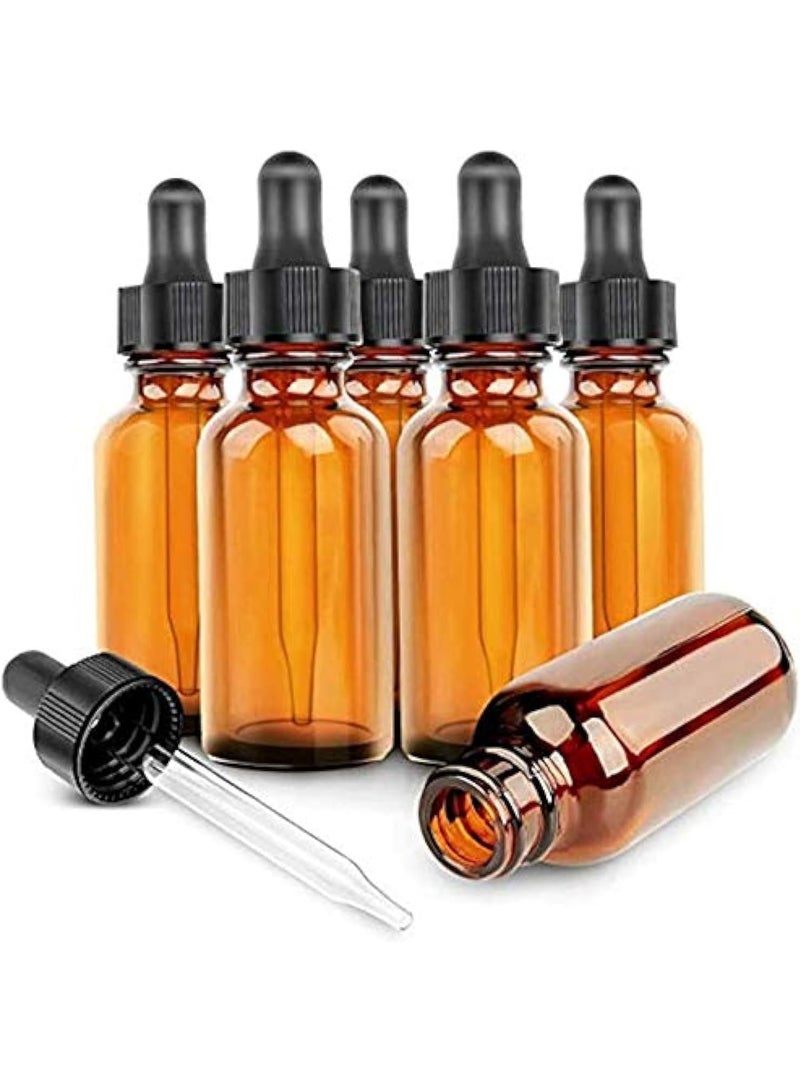 Luxoraq 3-Pcs, 30ml Amber Dropper Bottles – 1 oz Refillable Glass Bottles with Eye Droppers for Essential Oils, Skincare, Beard Oils, Aromatherapy, Travel – Leak-Proof, UV Protection - Image 3