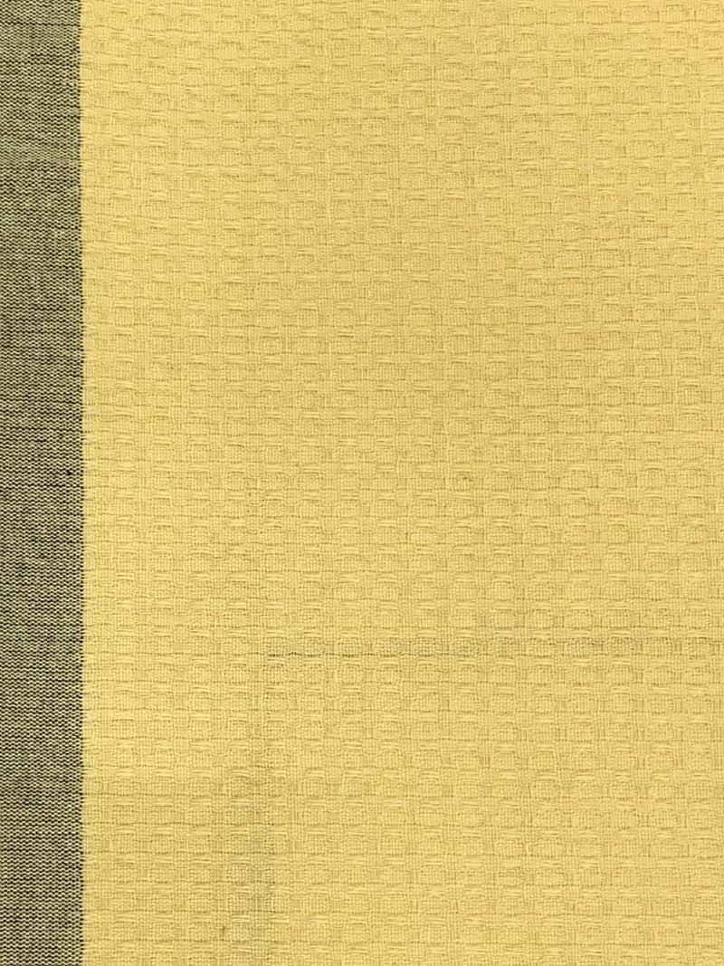 Athom Trendz Athom Living Ecosaviour Premium Cotton Bath Towel Waffle Yellow (Pack of 4) - Image 4