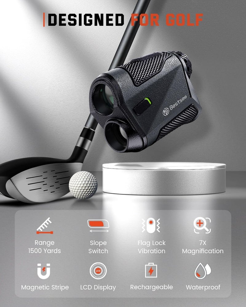 Bestsee Golf Rangefinder with Slope - 1500 Yards Laser Range Finder for Golf, Hunting, and Archery - Image 2
