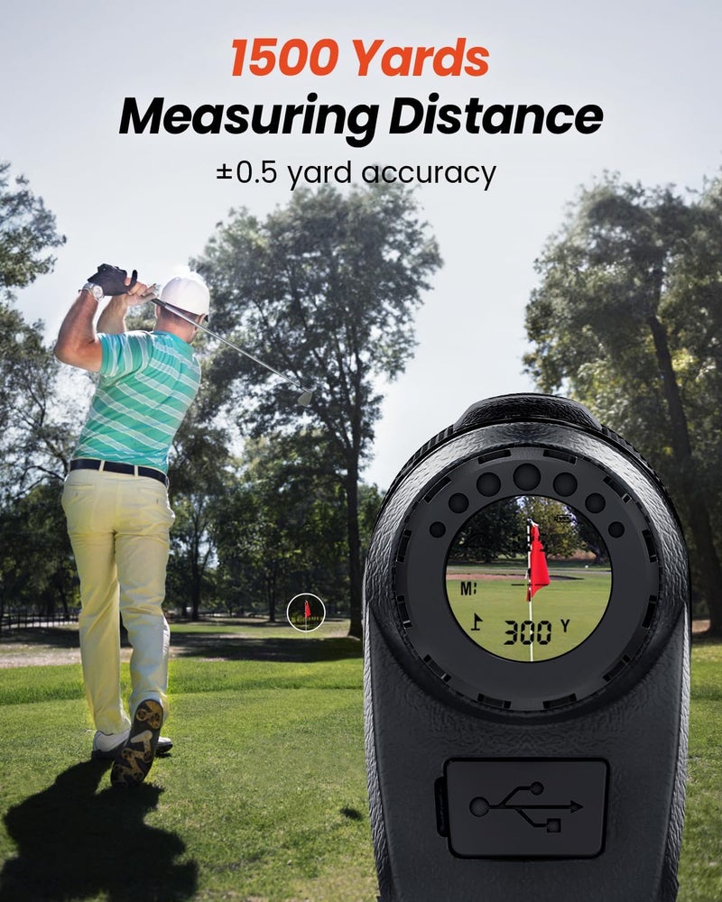 Bestsee Golf Rangefinder with Slope - 1500 Yards Laser Range Finder for Golf, Hunting, and Archery - Image 3