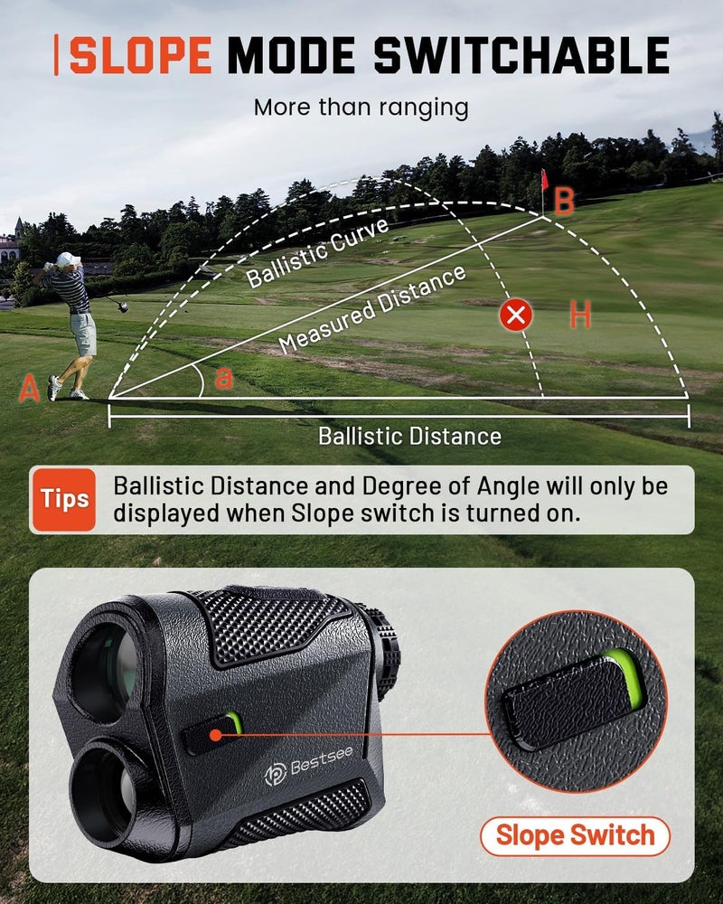 Bestsee Golf Rangefinder with Slope - 1500 Yards Laser Range Finder for Golf, Hunting, and Archery - Image 4