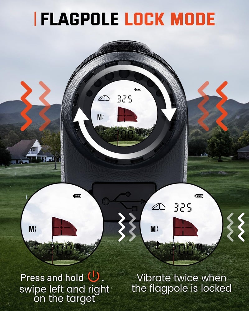 Bestsee Golf Rangefinder with Slope - 1500 Yards Laser Range Finder for Golf, Hunting, and Archery - Image 5