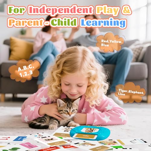 HOMESTEC Toddler Talking Flash Cards with 216 Double Sided Cards for Speech Therapy Learning for Ages 3 to 6 Featuring 24 Themes Short Sentences Real Sounds and Stories Easter Basket Stuffer for Kids - Image 5