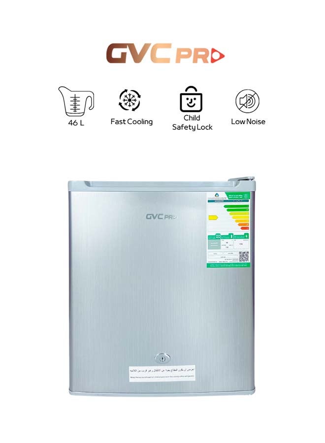 gvc pro Single Door Refrigerator 46 L GVRF-65-S Silver - Image 1