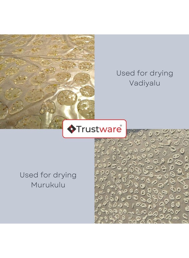 TRUSTWARE Polythene Sheet/Cover for Drying | Food Grade | [Heat Resistant, Washable, Reusable] Size: (2 X 1.5 Meters) Quantity: (1). - Image 4