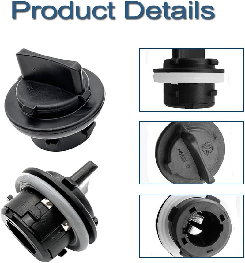 Suitable for Hyundai Kia front turn signal lamp dust cover socket black 2 Pack (921663K000) - Image 4