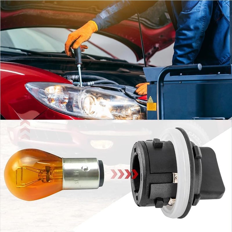 Suitable for Hyundai Kia front turn signal lamp dust cover socket black 2 Pack (921663K000) - Image 5