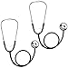ERDOGLY Kids Stethoscope Toy 2 Pack Real Working Nursing Stethoscope for Kids Toy Medical Kit for Toddler Boys Girls Doctor Nurse Cosplay Costume Accessories - Image 2