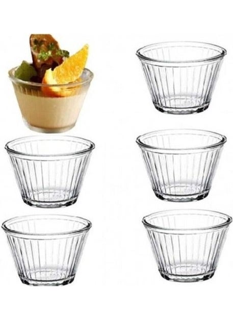 Paşabahçe 53298 6-Piece Cream Caramel Bowl - 9 cm  - Image 1