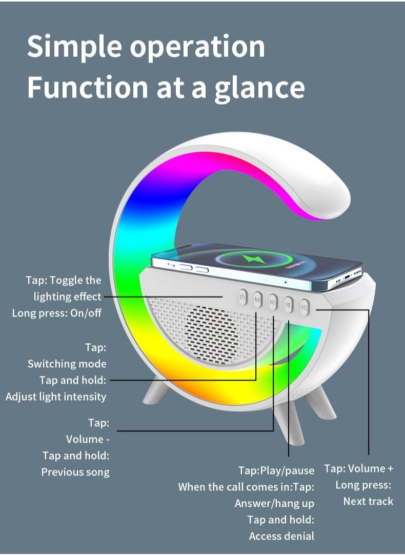 ULHYC - Wireless Smart Bluetooth Speaker with LED Adjustable Ambience Light - Image 1