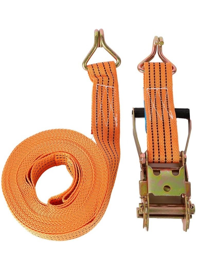 Soofam Cargo Lashing Ratchet Belt -10m 50mm 2inch- Heavy-Duty High Tensile Strength Durable Polyester Corrosion Resistant Hardware Ratchet Strap - for Load Securing Transportation Tie-Down and Moving  - Image 3